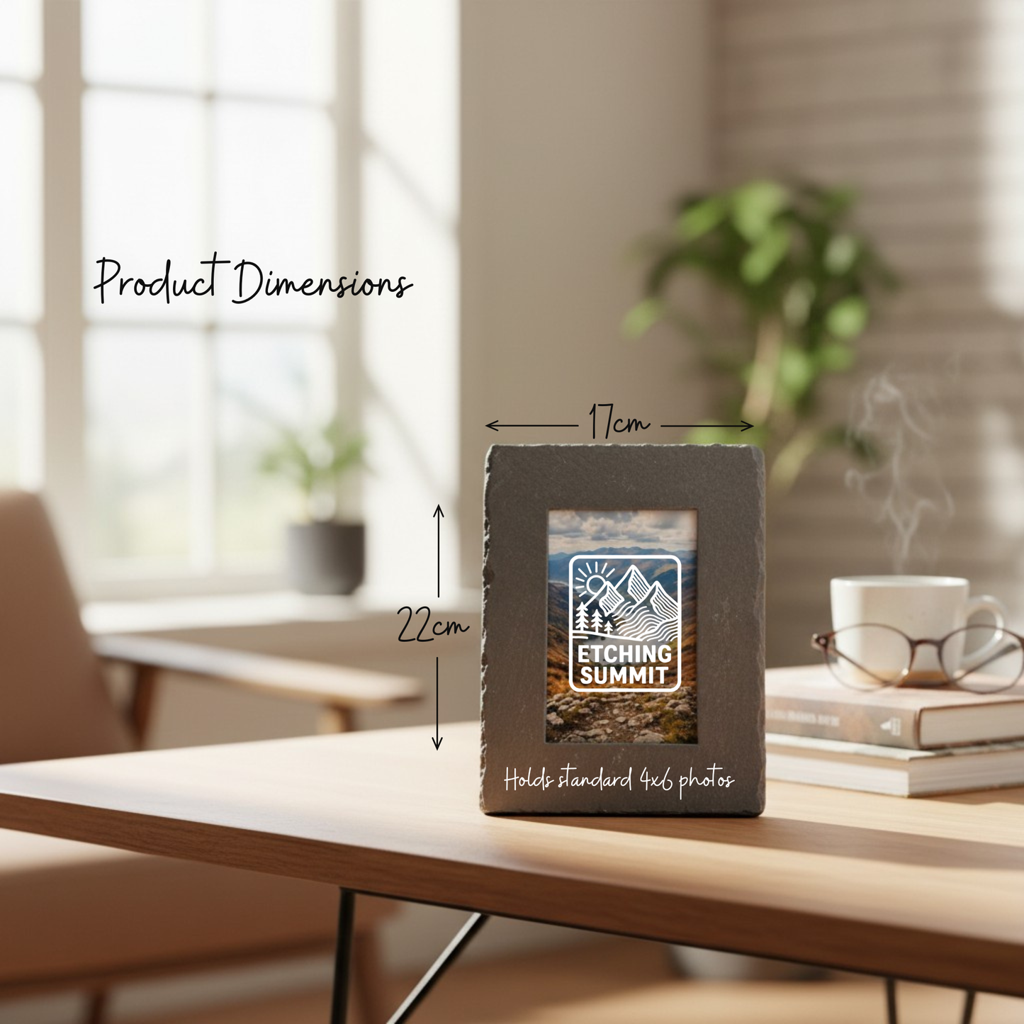 Blencathra - Lake District - Contour Slate Photo Frame