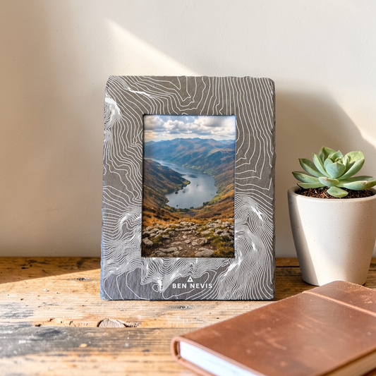 Ben Nevis - Scotland - Contour Slate Photo Frame