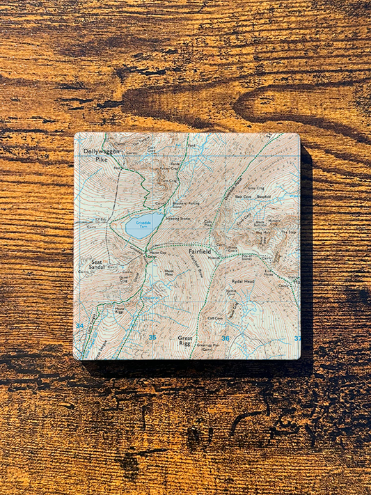 Fairfield Ceramic Coaster ⇻ Map