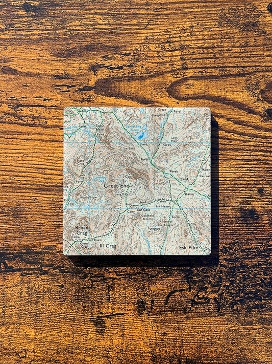 Great End Ceramic Coaster ⇻ Map