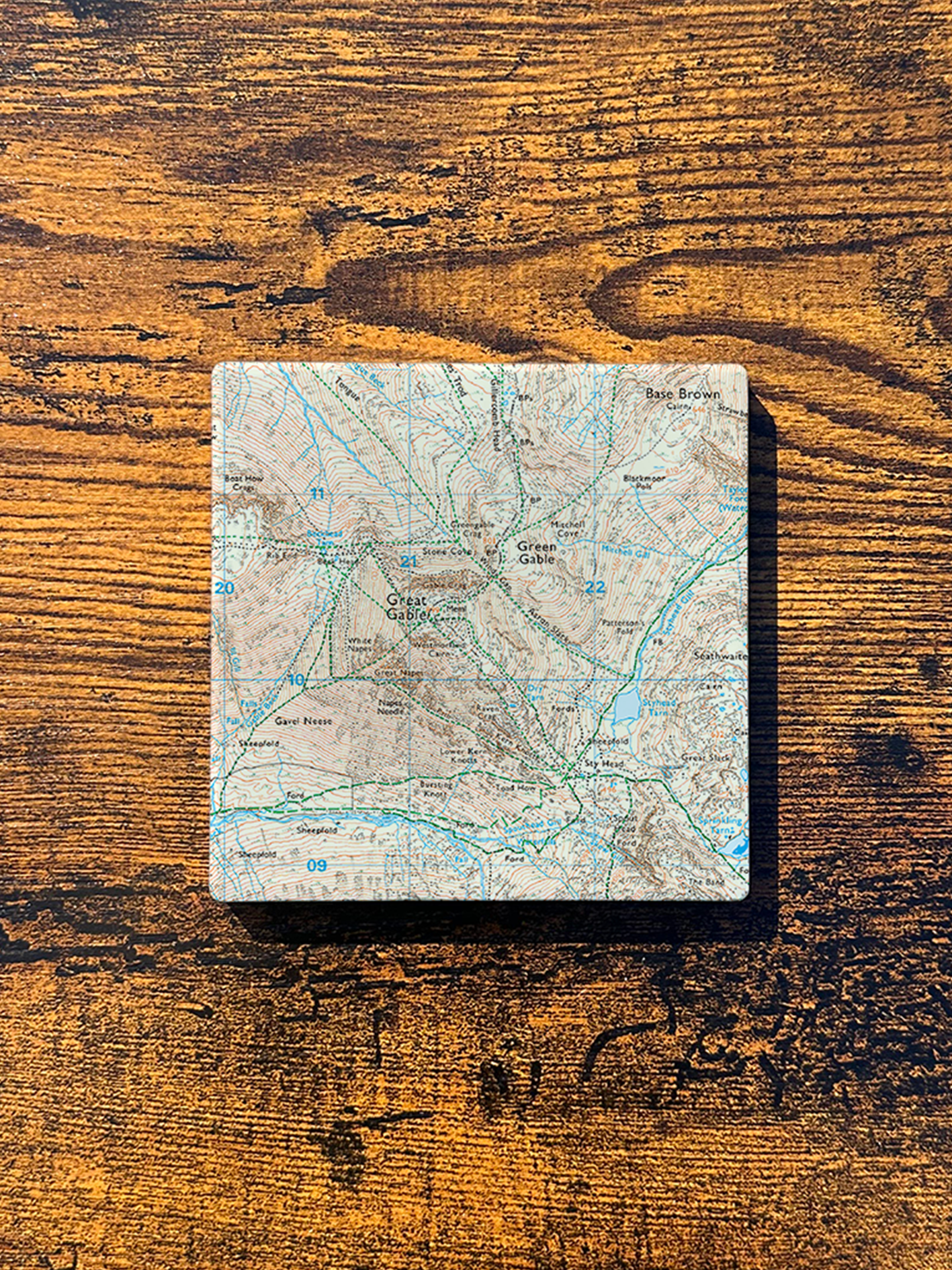 Great Gable Ceramic Coaster ⇻ Map