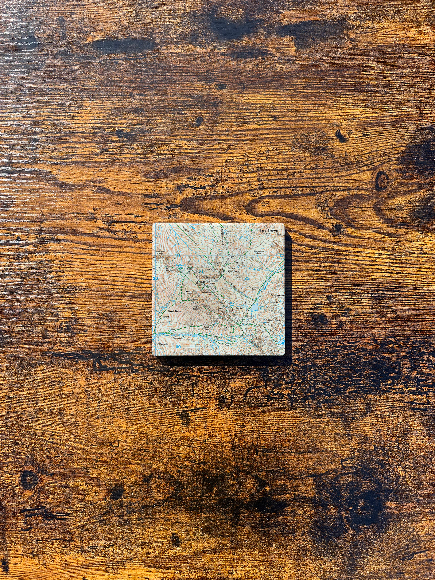 Great Gable Ceramic Coaster ⇻ Map