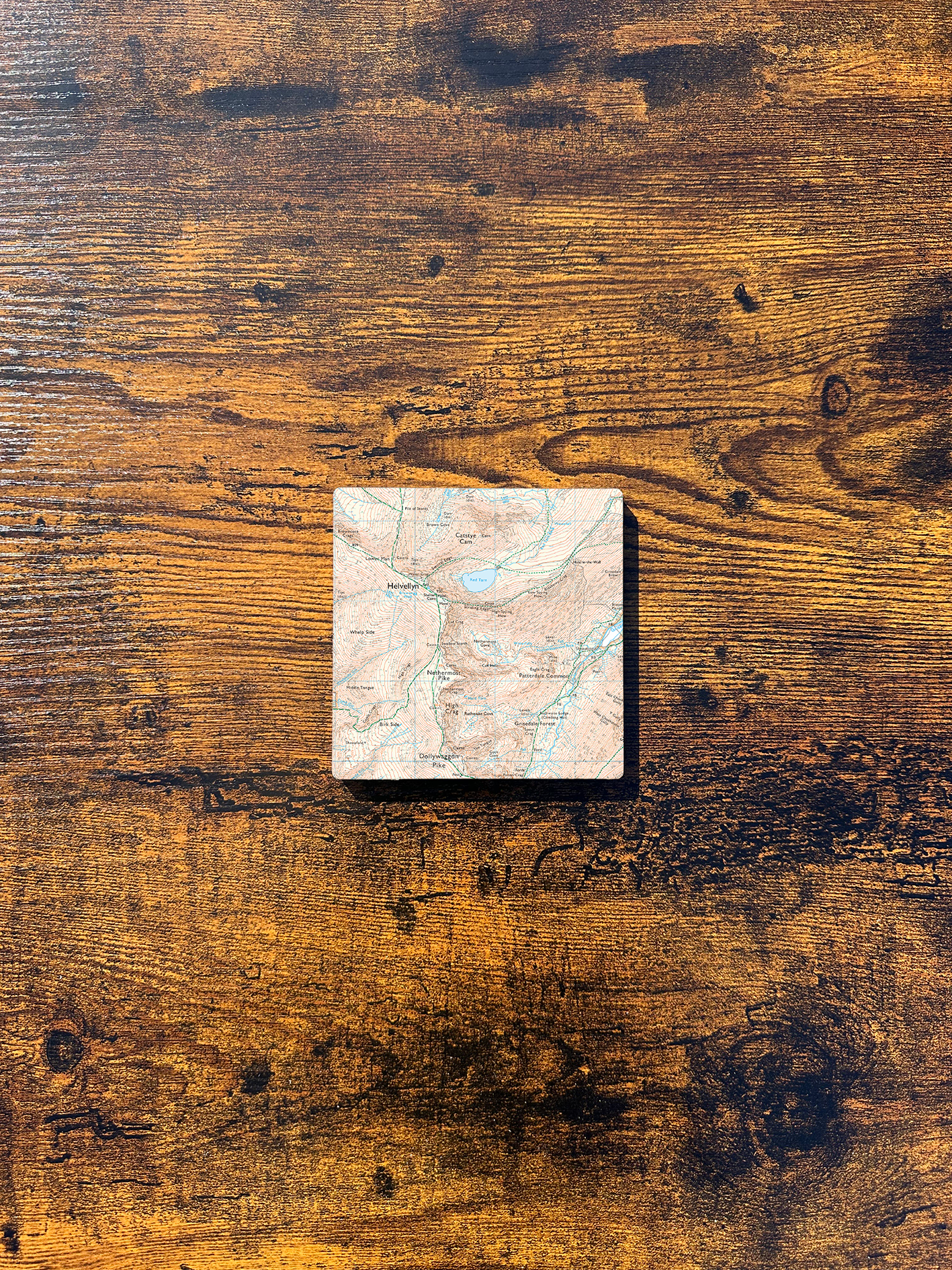 Helvellyn Ceramic Coaster ⇻ Map