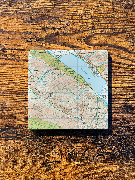 High Stile Ceramic Coaster ⇻ Map