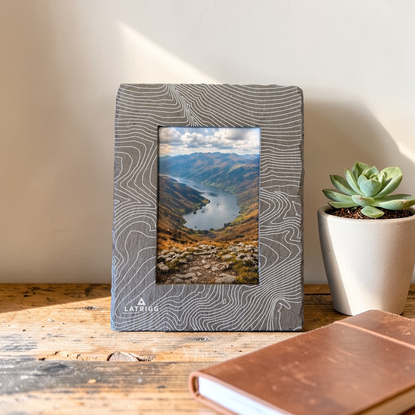 Latrigg - Lake District - Contour Slate Photo Frame