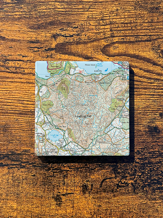 Loughrigg Ceramic Coaster ⇻ Map