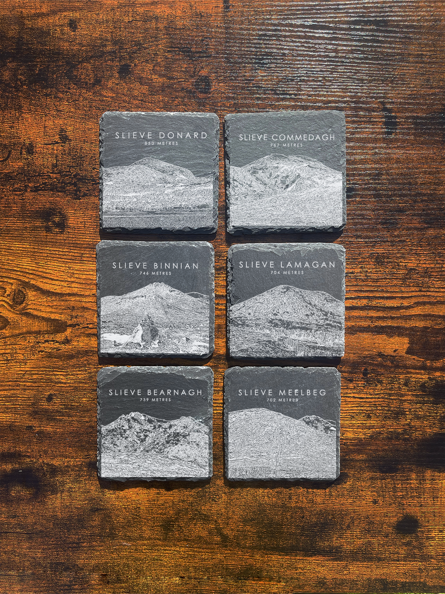 Mourne Mountains Set of Coasters ⇻ Sketch