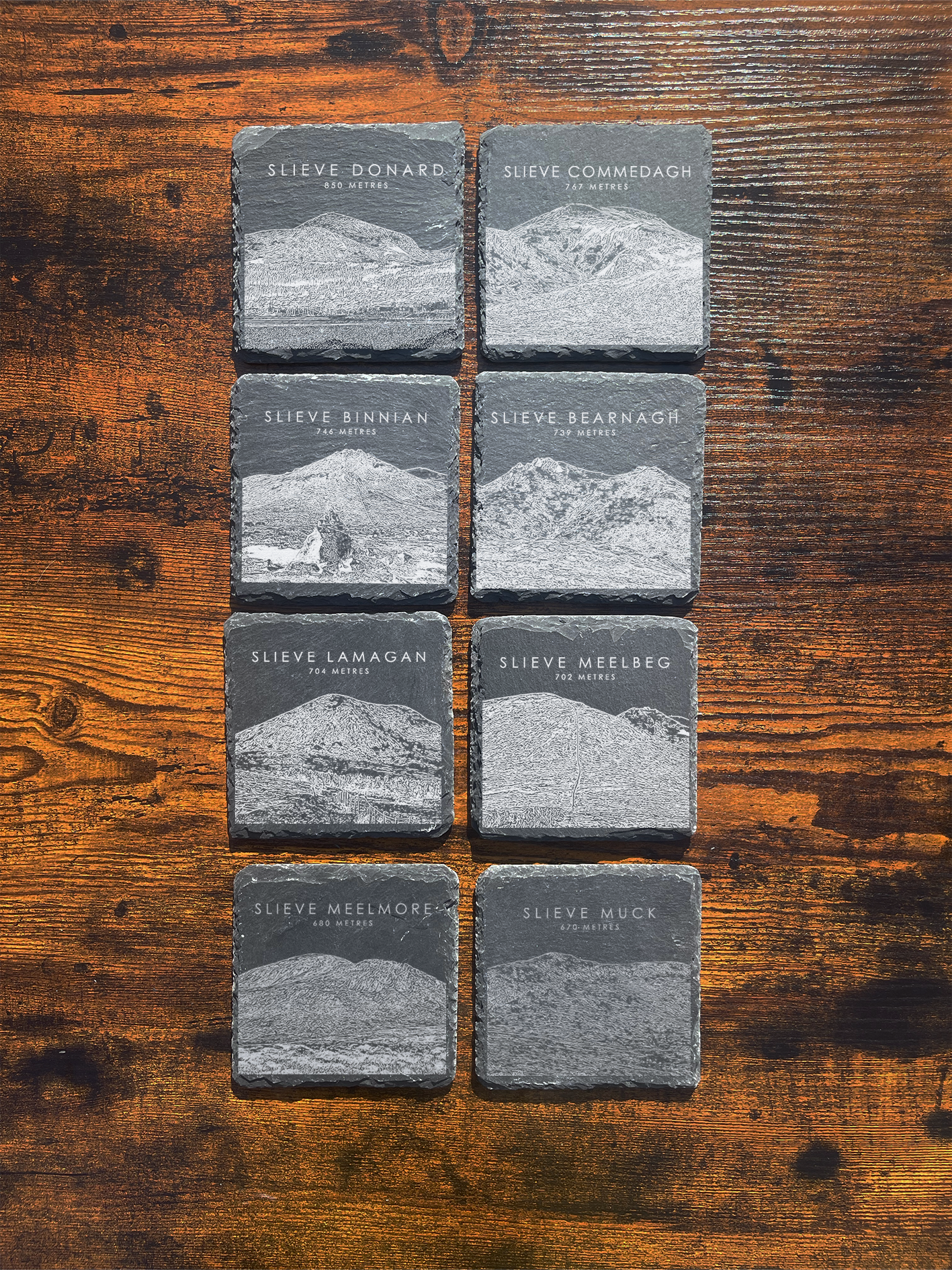 Mourne Mountains Set of Coasters ⇻ Sketch