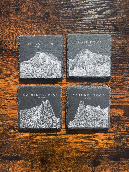 Yosemite Set of Coasters ⇻ Sketch