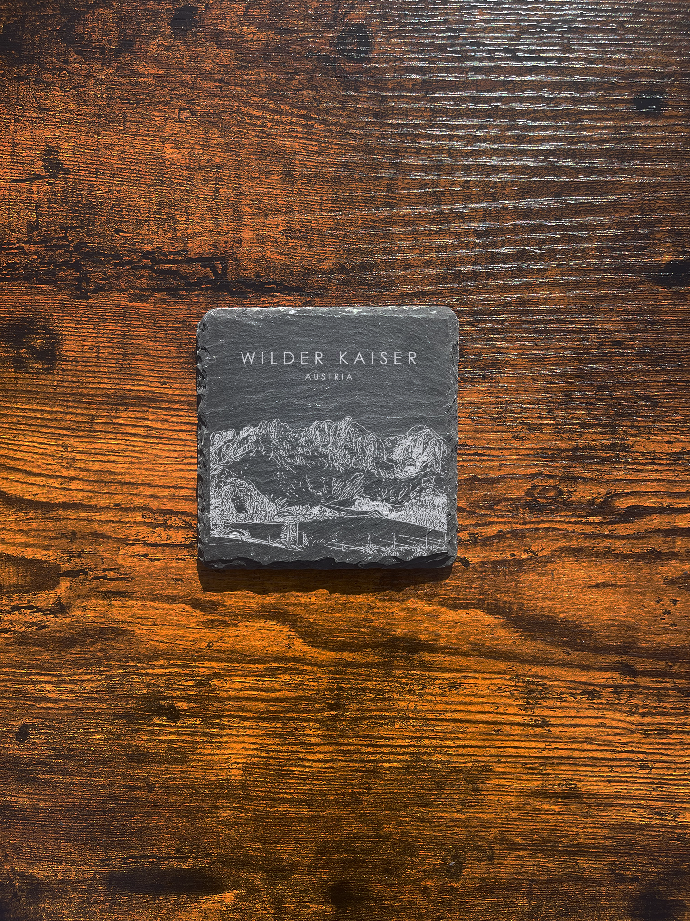 Wilder Kaiser Ski Area Slate Coaster