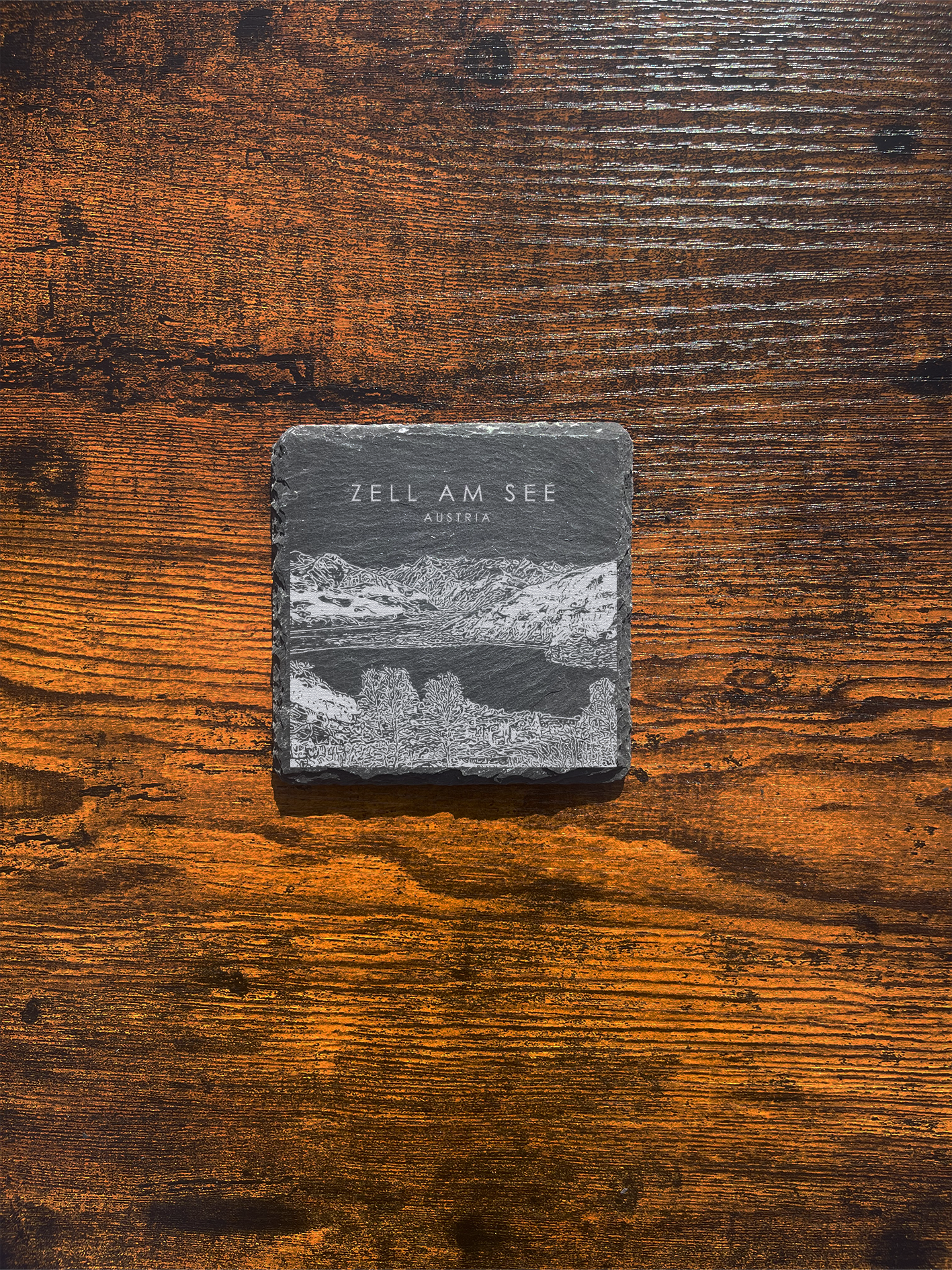 Zell am See Austria Slate Coaster