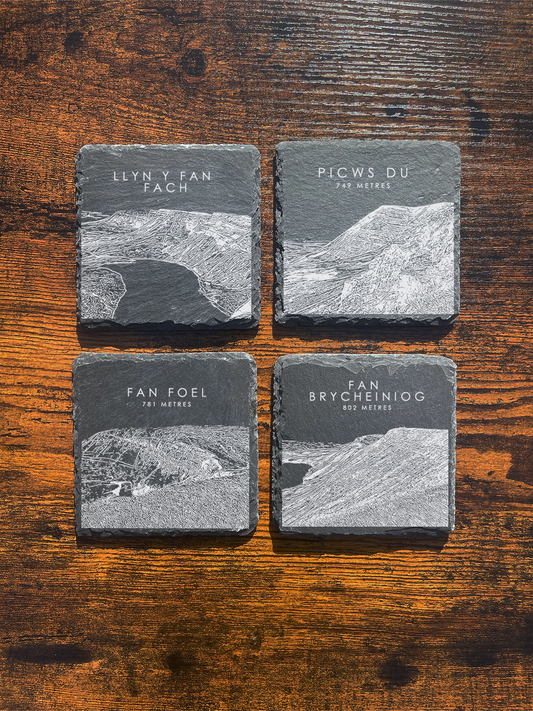 Llyn y Fan Fach Set of 4 Coasters ⇻ Sketch