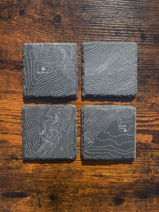 Snowdonia Set of 4 Coaster ⇻ Contours